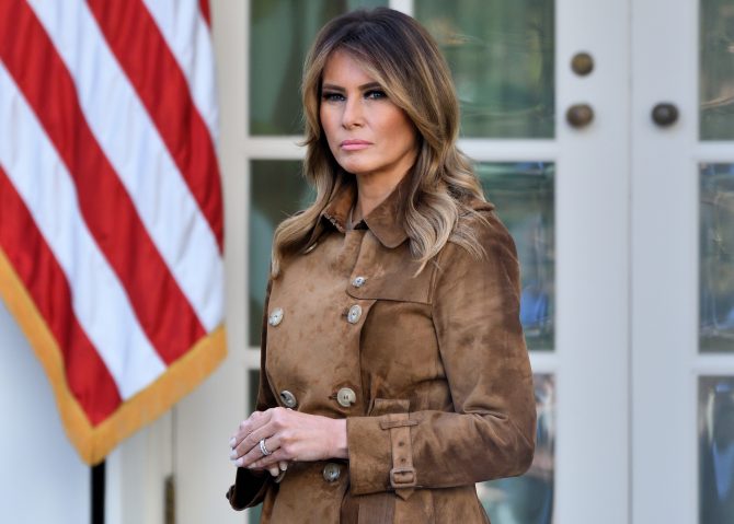 Melania is living with her “own family” and “not necessarily with Donald” according to new reports
