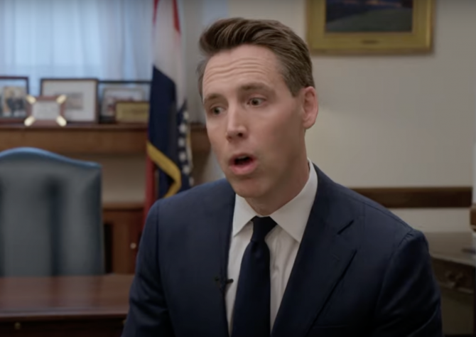 Josh Hawley’s weird obsession with manhood is getting legit creepy